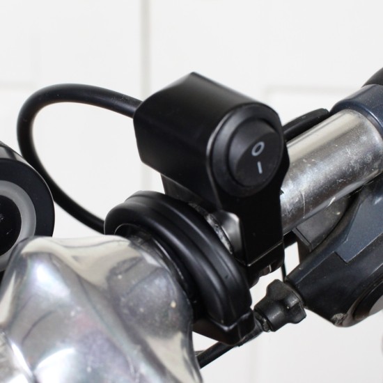 Schalter für Fahrradlenker (montiert)