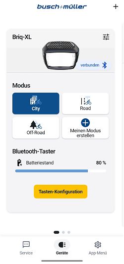 Busch & Müller App Briq-XL Modus