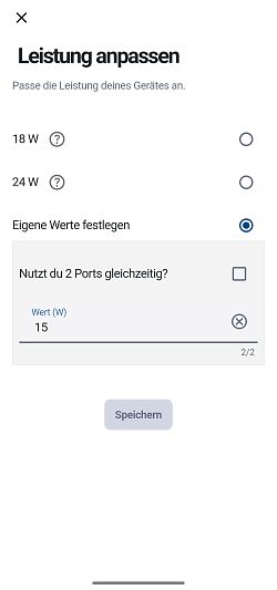 Busch & Müller App Briq-XL Leistung anpassen